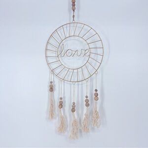 Macrame wall art love dream catcher